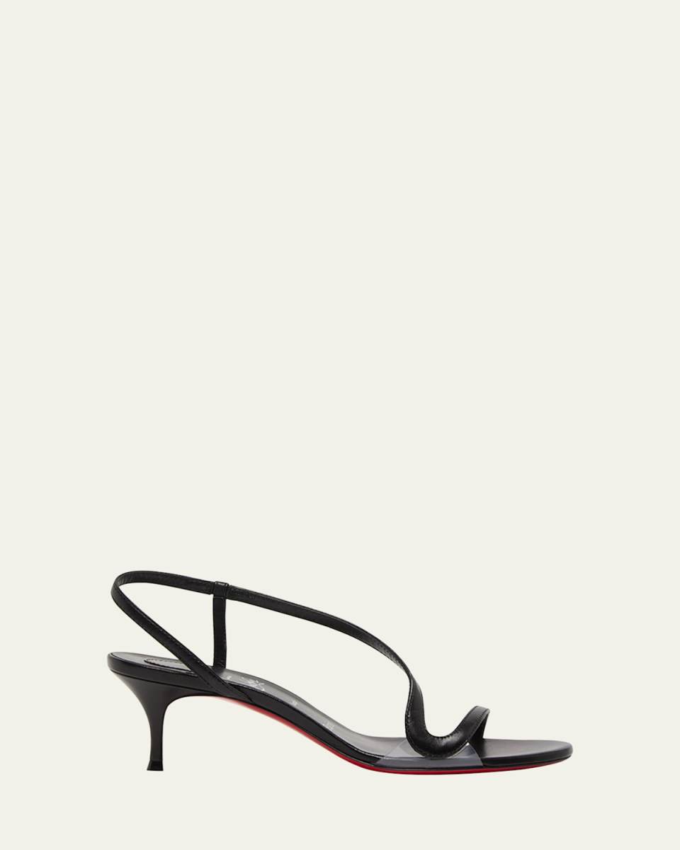 Rosalie Leather Red Sole Slingback Sandals